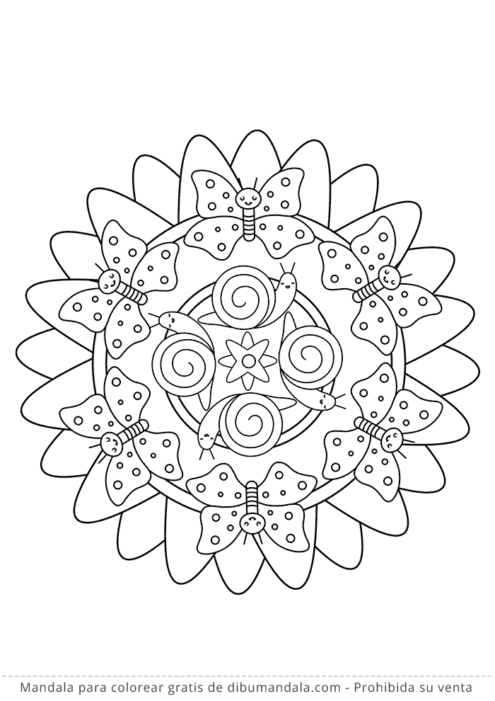 Mandalas para Niños Descargar Coloreables GRATIS en PDF